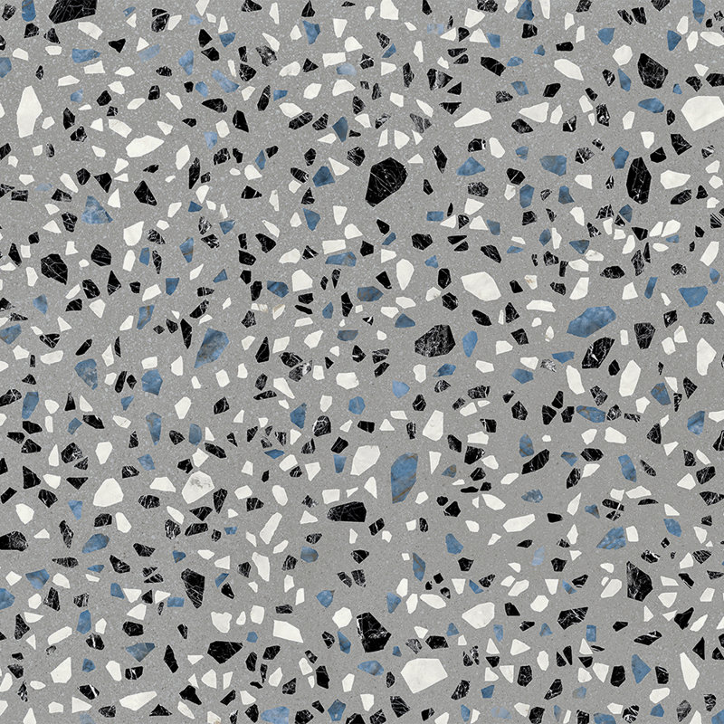 Carreau de mur et de plancher en porcelaine mate 24 po x 24 po Terrazzo 2.0, Gris classique