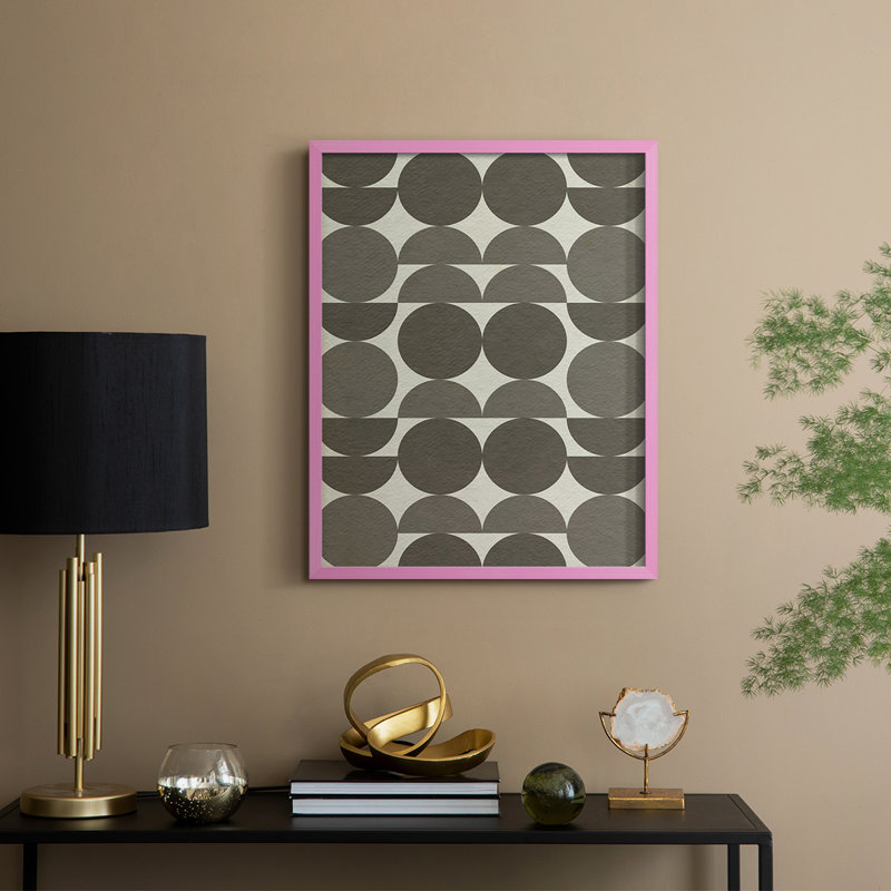 Neutre Subtle Shift II, reproduction encadrée - bois massif, H 15 po x l 12 po, Rose