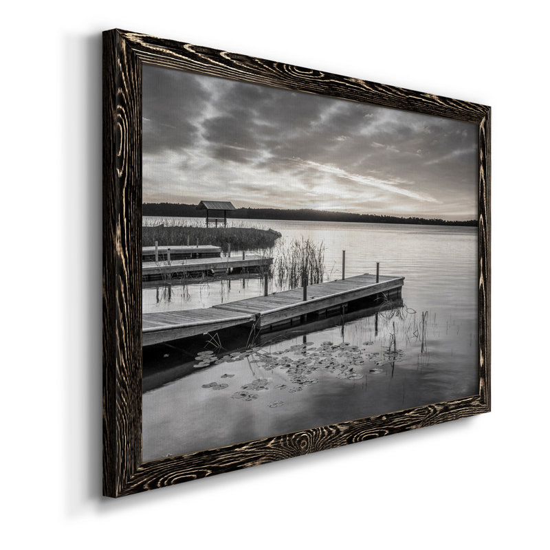 Soft Soft Sunrise - Photographie de cadre photo sur toile, Noir, H 20 po x l 17 po x P 1,5 po