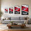 Décoration murale des Hurricanes de la Caroline (LNH)-1296378970-1296378974-1296378979