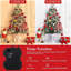 Ensemble de 2 sapins de Noël enneigé avec 78 lumières DEL, baies rouges et minuterie, base en pot