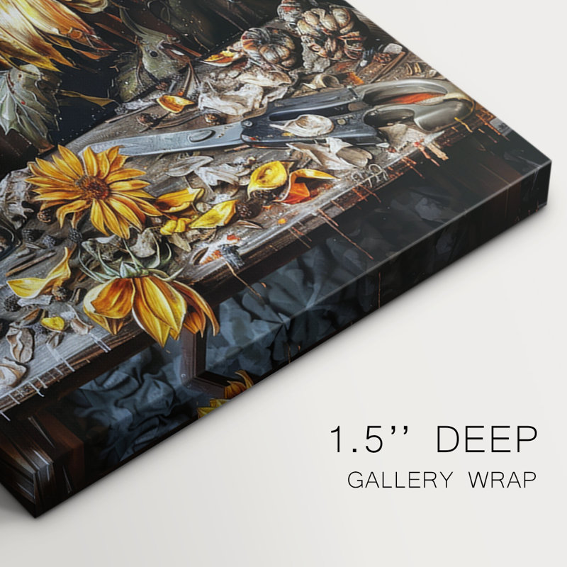 Floral Study Series CLXVII - Ensemble de toiles tendues avec châssis Premium - Prêt à être accroché