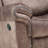Zubaida Two Tone Chocolate Velvet Glider Recliner-1834526697
