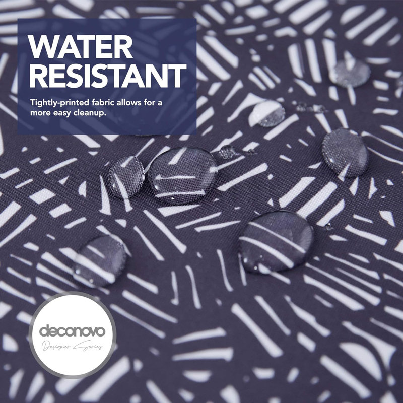 Deconovo water -repellent tablecloth, one piece, 137 x 274cm, dark blue, 140cm W x 240cm L, Dark blue