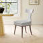 Belinda Upholstered Wing Back Side Chair in Off White