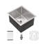 Évier de cuisine encastrable 14 po - évier de cuisine encastrable 14 po x 18 po x 9 po en acier inoxydable de calibre 16 profond 9 pouces
