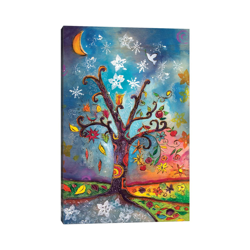 Couleurs du vent - reproduction d'art sur toile tendue, 26" H x 18" W x 1.5" D