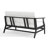 Solid Wood Teak Outdoor Loveseat With Cushion And Arms-114983537-114983543