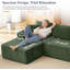 Canapé modulaire de 134 po Cloud Couch, modulaire avec porte-gobelet et poche de rangement, canapés en os en velours côtelé sans os, canapé dans une boîte, aucun assemblage requis, canapé vert pour le salon-195921898