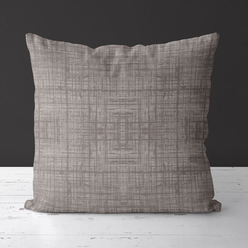 Housse de coussin carré et insert, Taupe