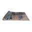 Tapis brun / noir / bleu à motif abstrait Broomall-112552040