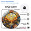 Horloge murale vitrail - 12 po