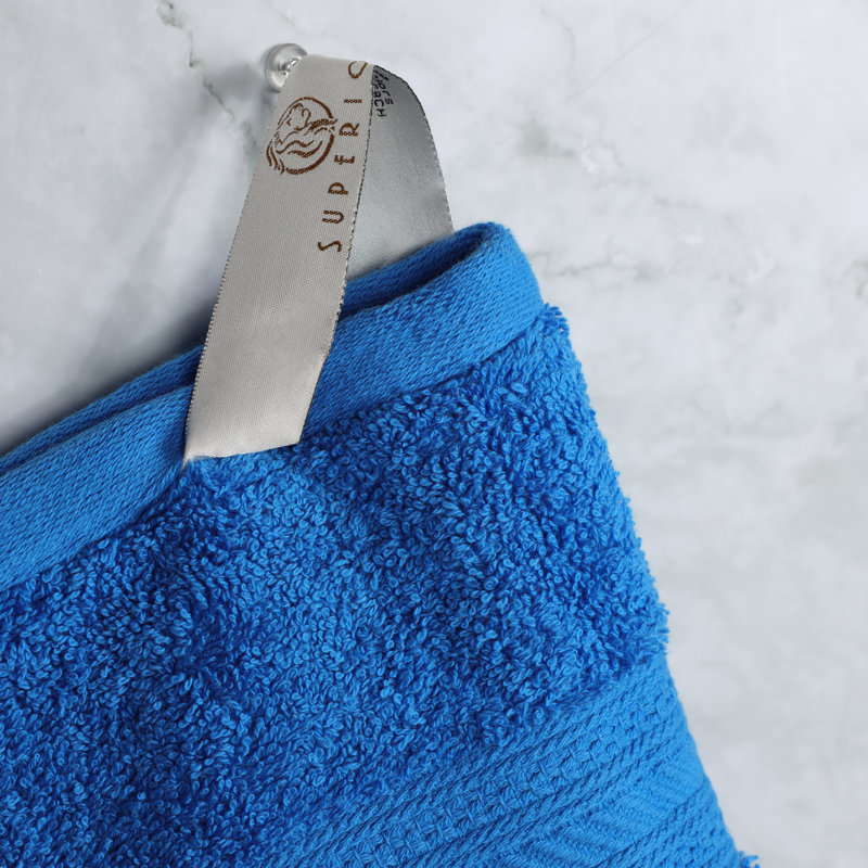 Glenlee Long Staple Combed Cotton Solid Highly Absorbent Bath Sheet, Allure