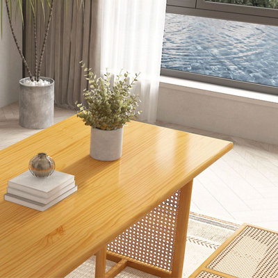 Solid wood in natural wood color Dining Table