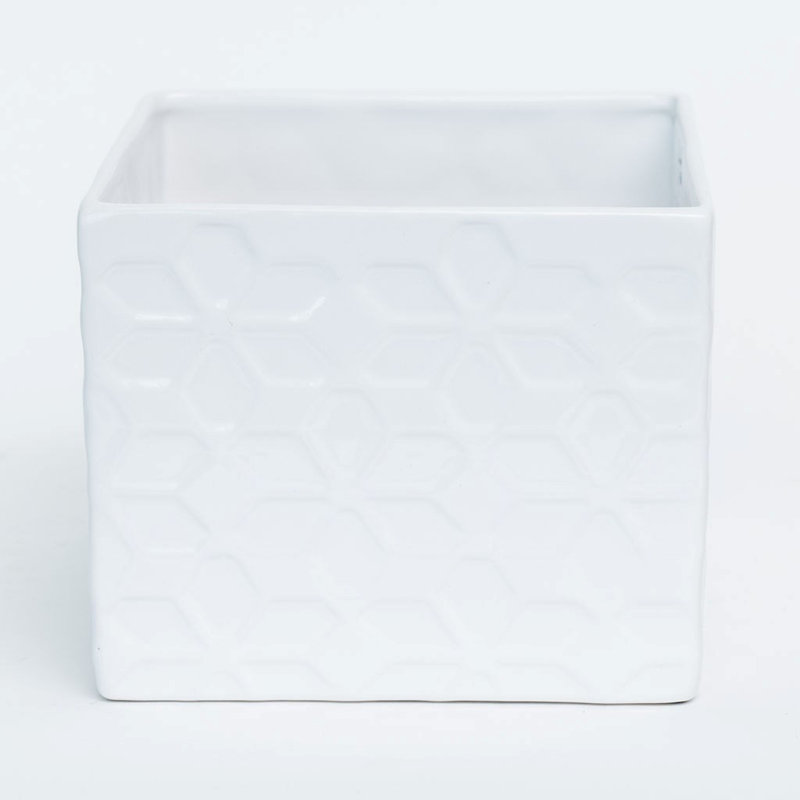 Goscho Ceramic Pot Planter, 5.5" H x 6.9" W 6.9" D