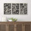 Abstrait botanique, art floral bohème noir et beige, photos murales de salon de style Mid-Century moderne, impression sur toile encadrée, 3 pièces, 16 po x 24 po x 3 pièces, 24 po x 36 po x 3 pièces, 20 po x 60 po x 3 pièces-90890070-90890072-119385101