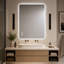 Miroir de salle de bain 3 couleurs à DEL à intensité variable et à intensité variable - Anti-buée et antidéflagrant, certifié UL> CRI> 95 avec fonction de mémoire et double fixation pour maquillage / rasage-370162900