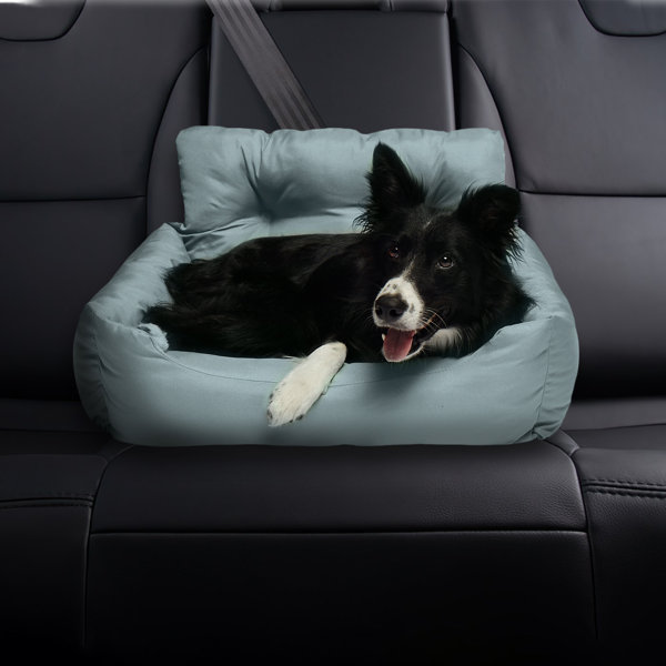 Backseat Extender for Dogs. Car seat Cover with Hard Reinforced
