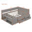 Lit de jour double avec tiroirs et tablettes-452124107-452124118