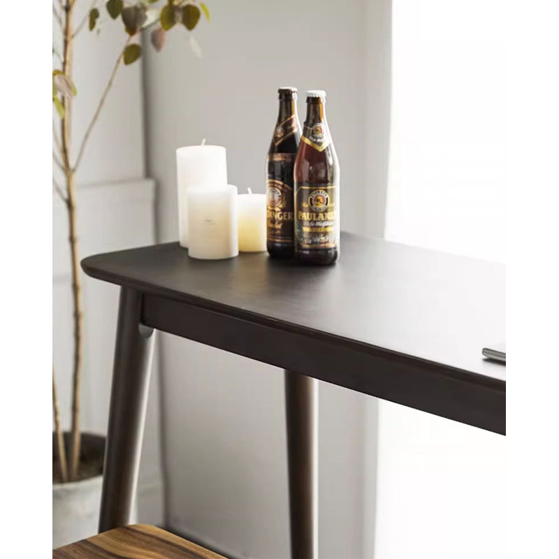 Table basse en bois massif moderne et minimaliste
