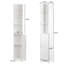 Armoire à linge Reculver l 11,8 po x H 66,9 po x P 9,5 po
