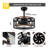 20" Industrial Matte Black Caged Ceiling Fan with Light and Remote, 6 Speed Quiet DC Motor for Living Room, Bedroom