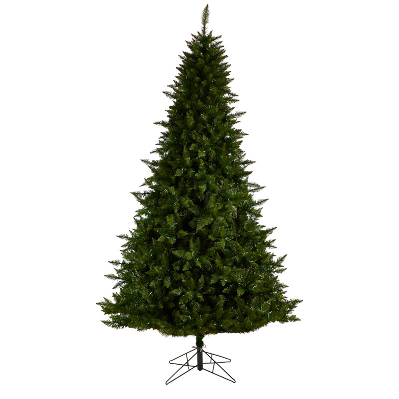 Lighted Artificial Christmas Tree, 9' H