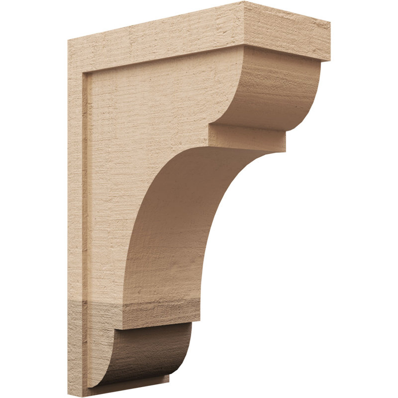 Cèdre Bryant, grain de bois brut TimberThane Corbel, apprêté brun clair, H 27 po x l 9 po x P 18 po