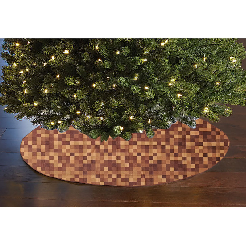 Jupe d'arbre de Noël 58 po, Brun