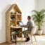 Bureau d'artisanat pliant avec tablettes de rangement