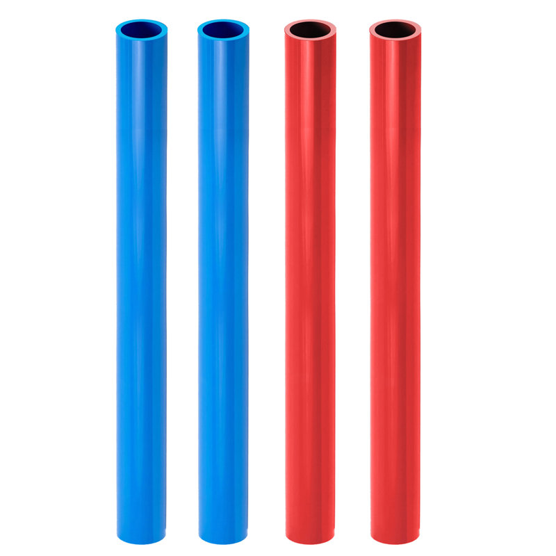 1/2" X 4 Ft PEX-B Tube Stick, Pack Of 2 Red And 2 Blue Pex Tubing For Potable Water Lines