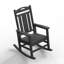 Chaise Adirondack berçante en PEHD pour l'extérieur-1750070393