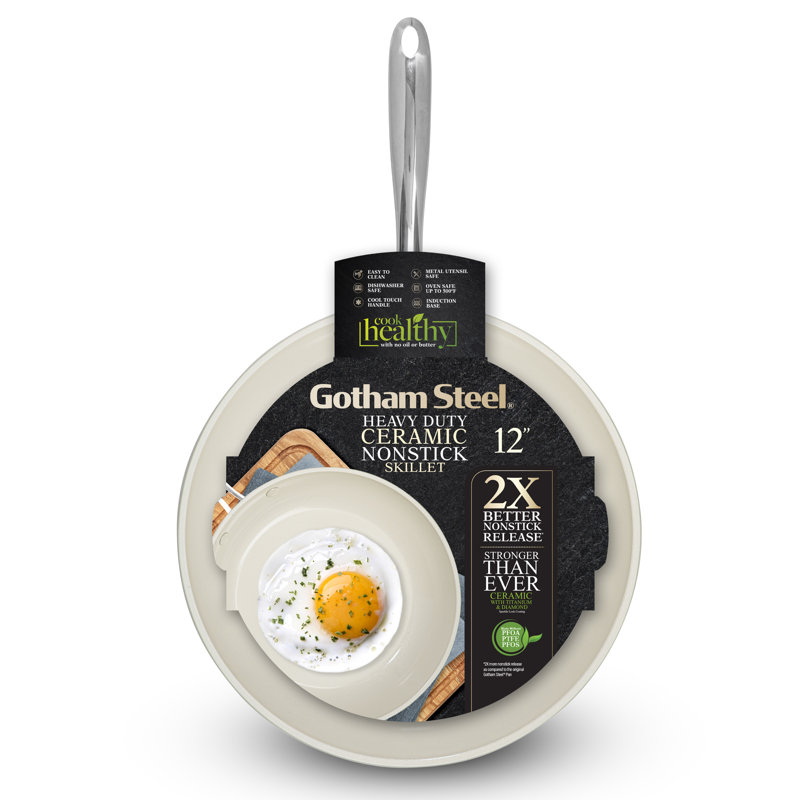 Poêle à frire antiadhésive en céramique 12 po Gotham Steel Naturals
