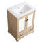 Ensemble de meuble-lavabo autoportant avec tiroir en céramique et 1 tiroir-135284823
