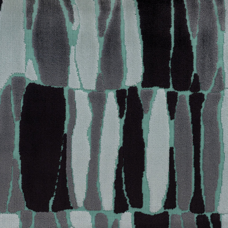 Tissu d'ameublement en velours Twiggy-Society, Menthe Modsquad