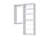 Modular Closets Closet System Walk-In Sets, Hanging Unit with Shelf Tower-2009250738