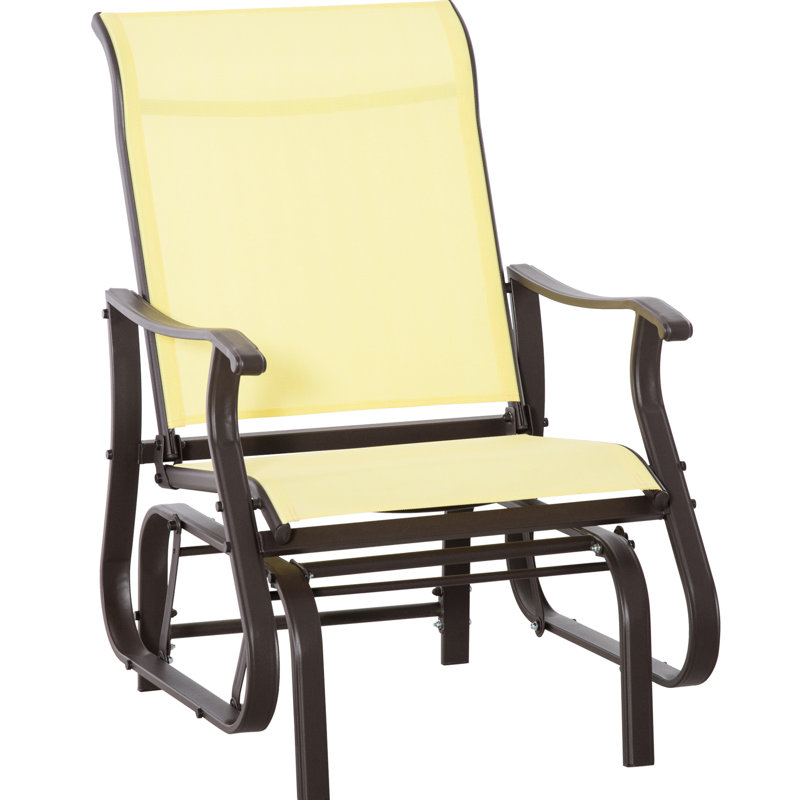 Chaise berçante pour l'extérieur avec siège et chaise berçante Beige