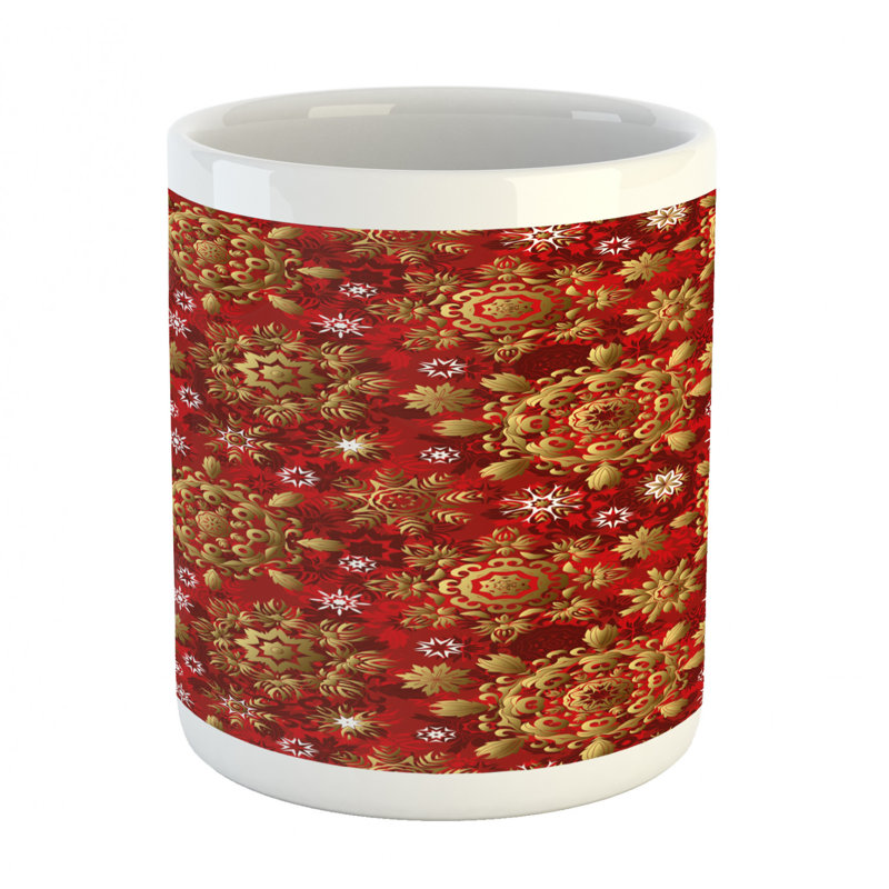 Grande tasse à café mandala