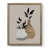 Toile avec cadre noyer