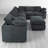 7 - Piece Upholstered Sectional-1884933504