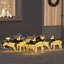 vidaXL LED Reindeers Fabric-587572247