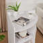 4-Tier Corner Cabinet, Wooden Bookcases With 8-Cubby Storage Organizer, Storage Rack or Organization and Storage, Home Office, Living Room-2023318528