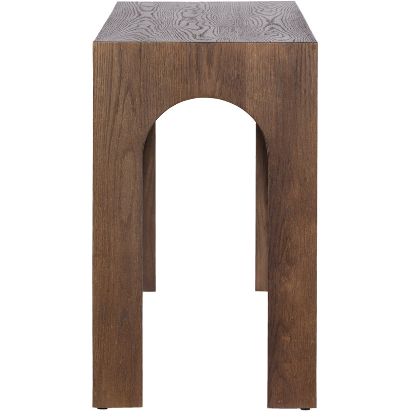 Riter 54'' Brown Oak Solid Wood Console Table