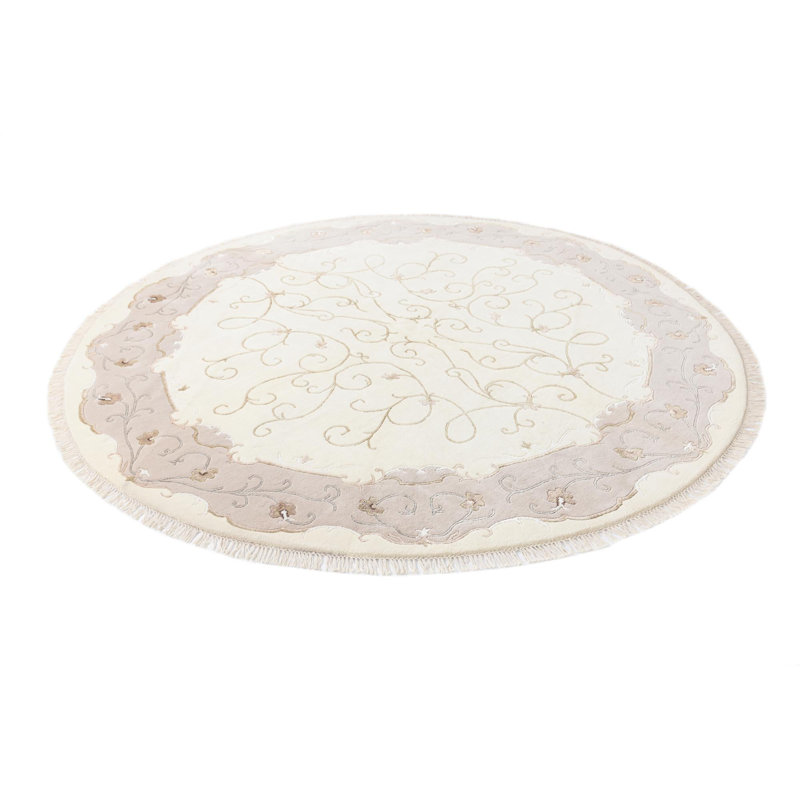 Round Howard Light Beige Rug