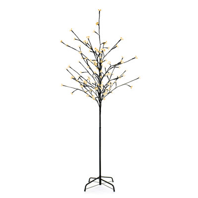 72'' Faux Birch Tree in Metal Freestanding