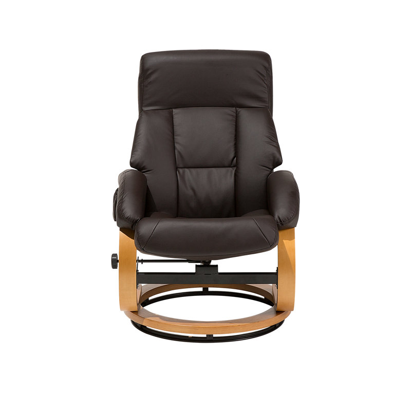 Rebeca 70cm Wide Rocker Ergonomic Recliner with Massager, Brown