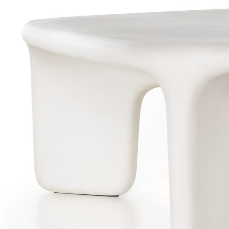 Lela Single Coffee Table, White