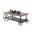 Table basse en chêne et gris antique