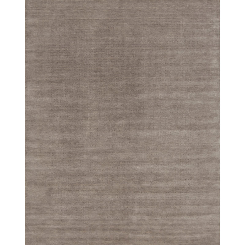 Sincerity Wool Area Rug in Gray, Rectangle 8' x 10'