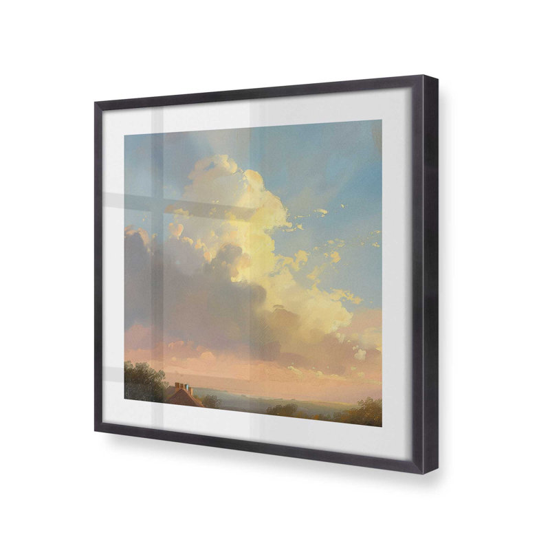 «Brilliant Skies I», H 13,75 po x l 13,75 po, Zinc patiné